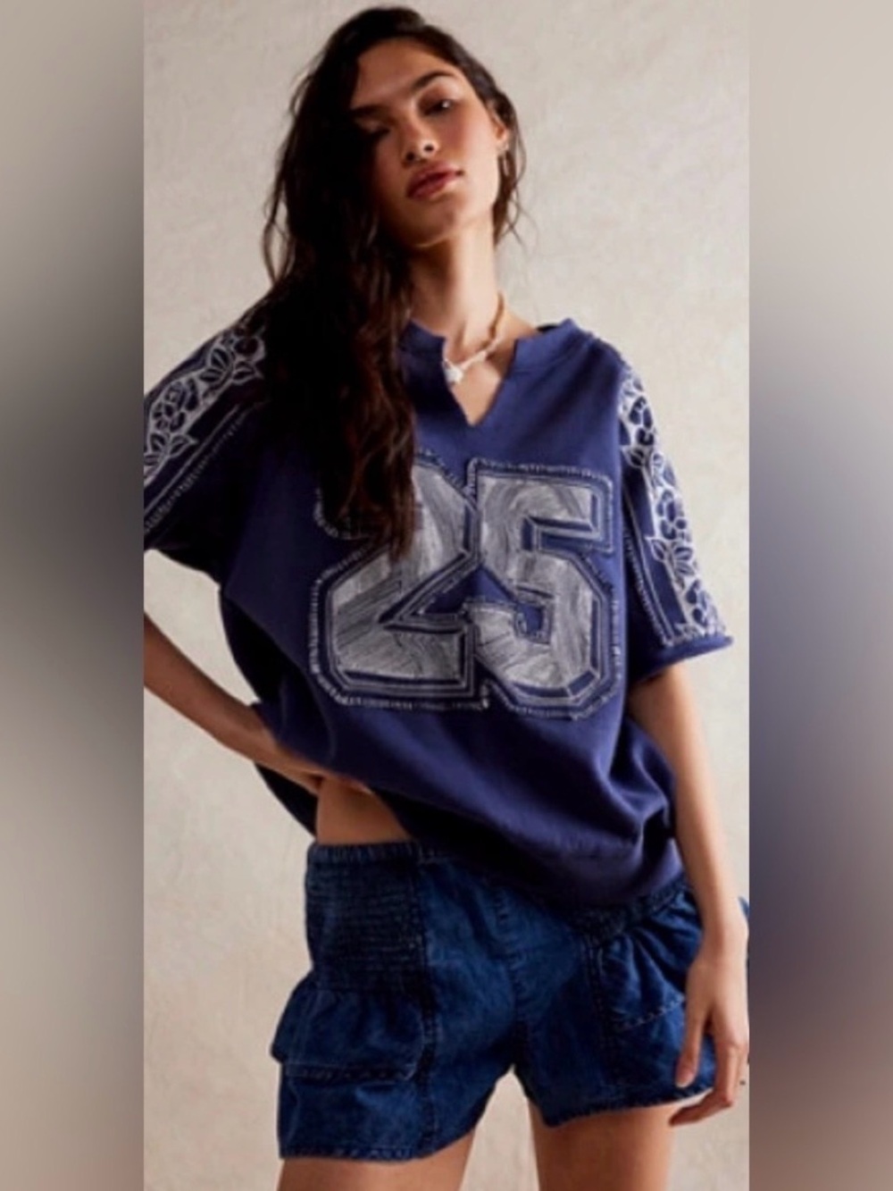 Free People Rose Sweatshirt Top - NWOT